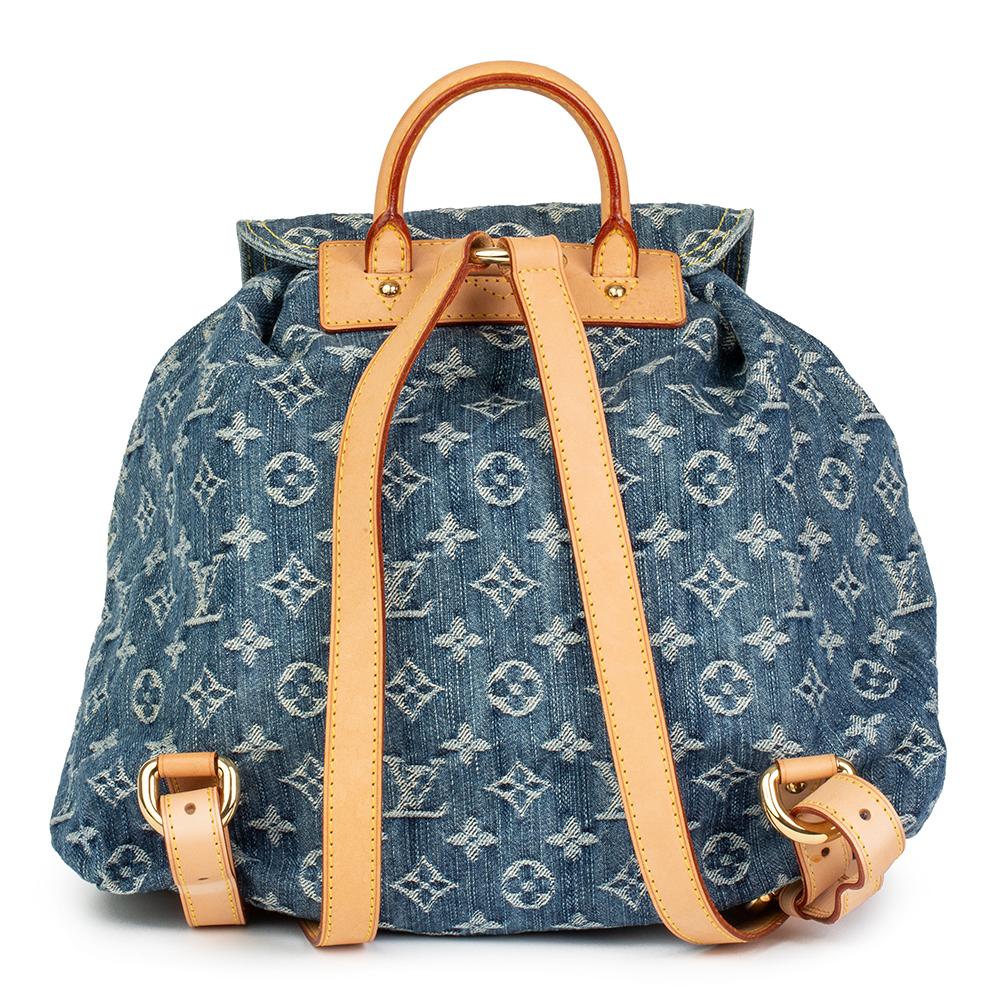 louis vuitton backpack blue and white