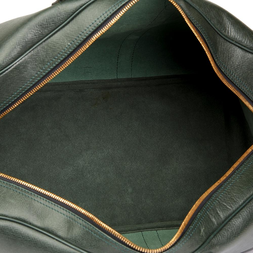 1995 Louis Vuitton Green Taiga Leather Vintage Kendall PM Bag 4