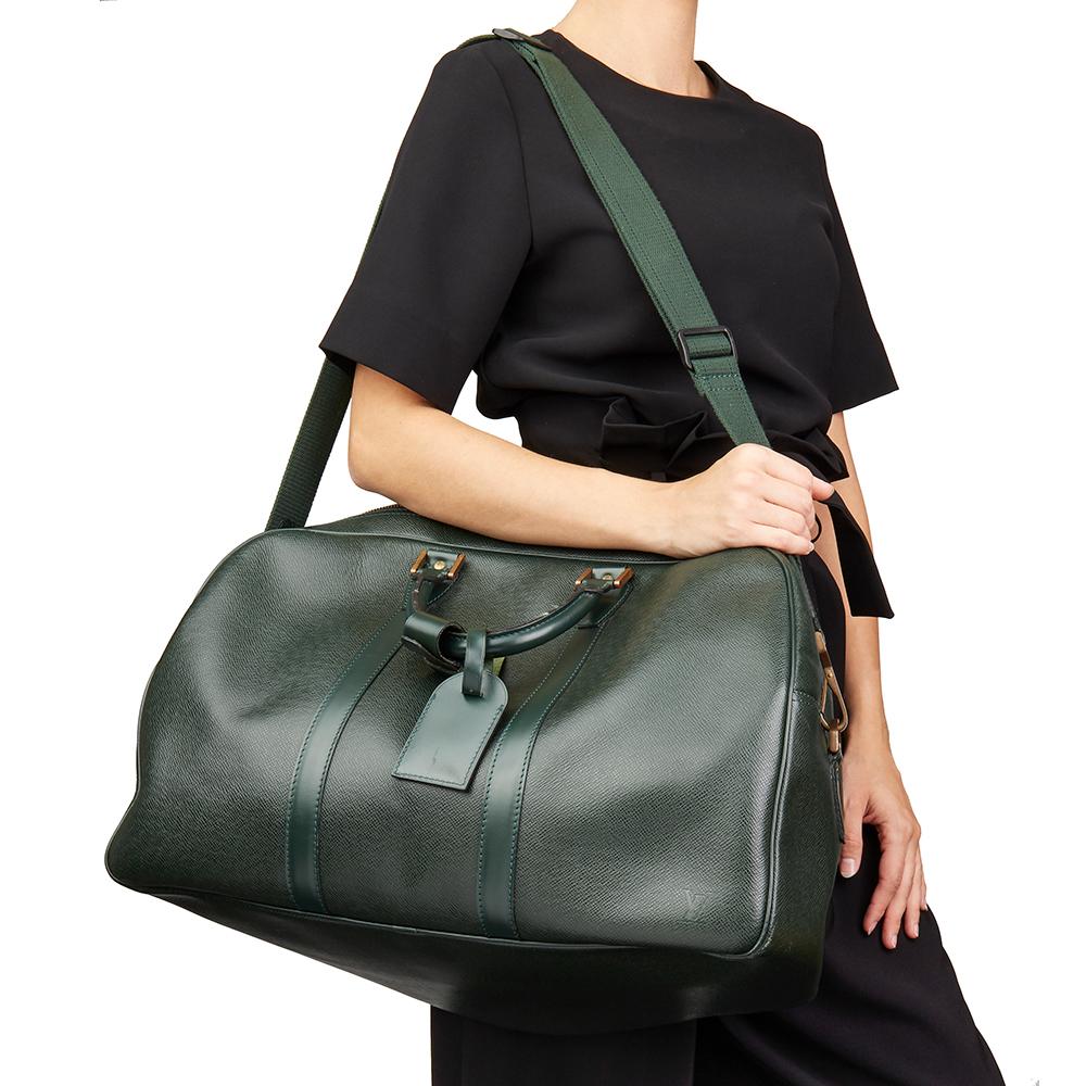 1995 Louis Vuitton Green Taiga Leather Vintage Kendall PM Bag 6
