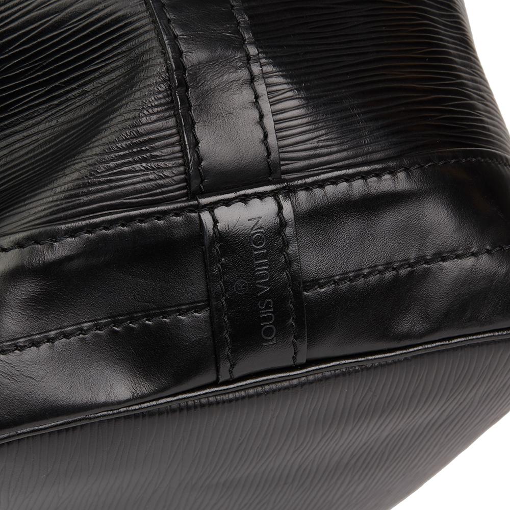 1990 Louis Vuitton Black Epi Leather Vintage Noé Bag  2