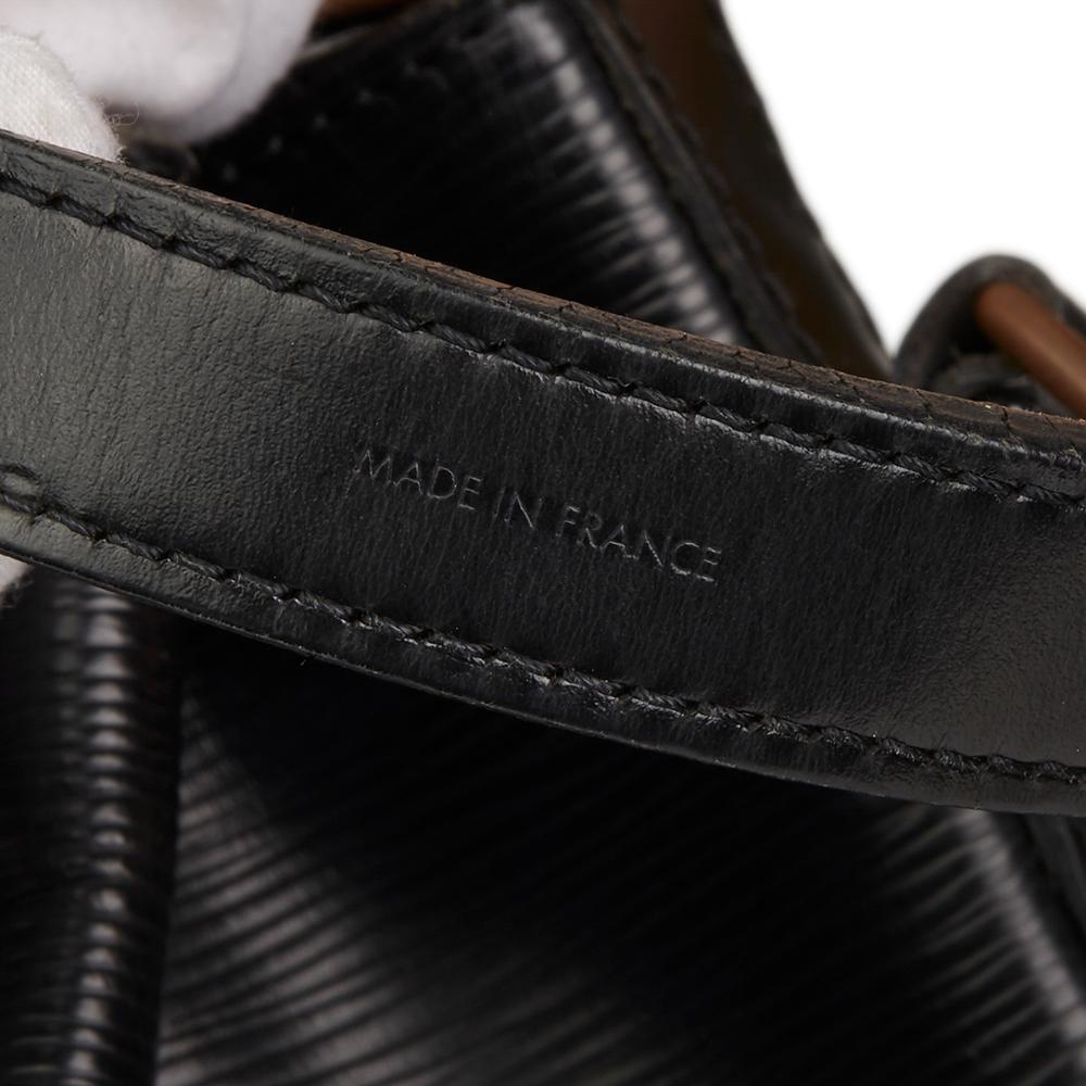 1990 Louis Vuitton Black Epi Leather Vintage Noé Bag 3