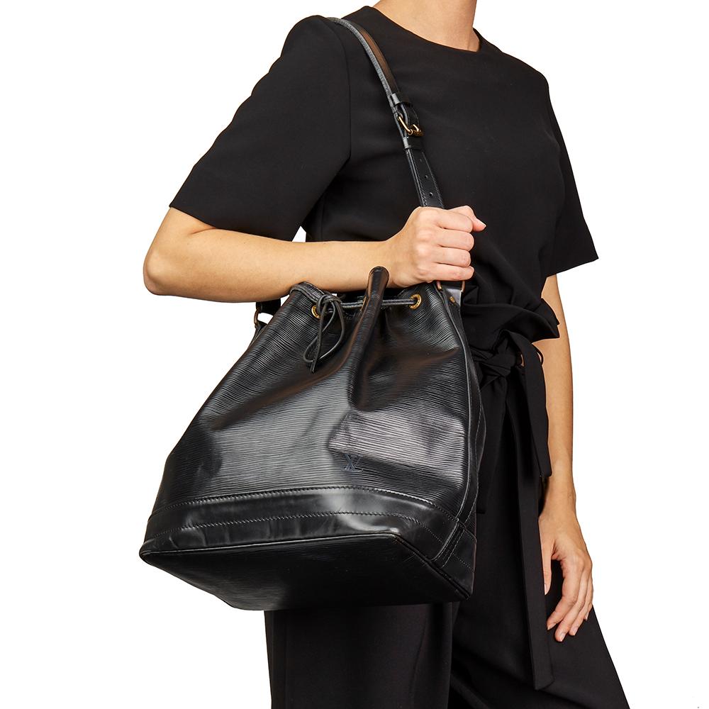 1990 Louis Vuitton Black Epi Leather Vintage Noé Bag at 1stDibs | louis ...
