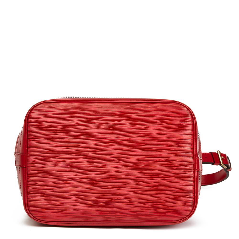 Women's 1995 Louis Vuitton Red Epi Leather Vintage Noe Bag