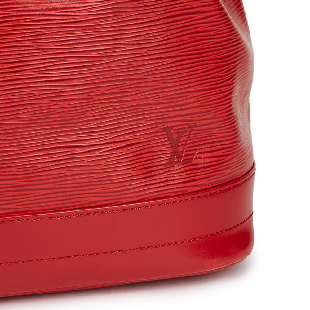 1995 Louis Vuitton Red Epi Leather Vintage Noe Bag 1