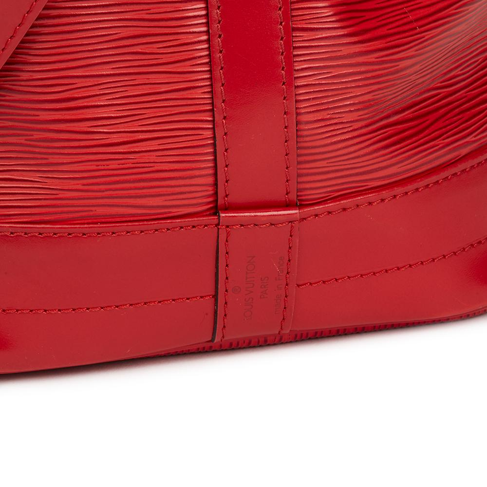 1995 Louis Vuitton Red Epi Leather Vintage Noe Bag 3