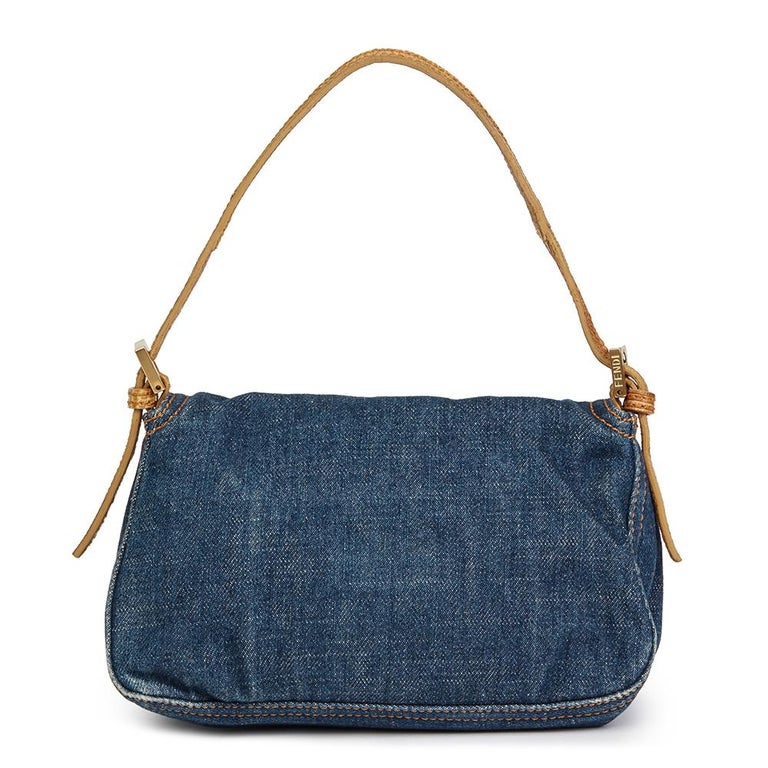 Pre-owned Fendi Baguette Blue Denim - Jeans Handbags, ModeSens