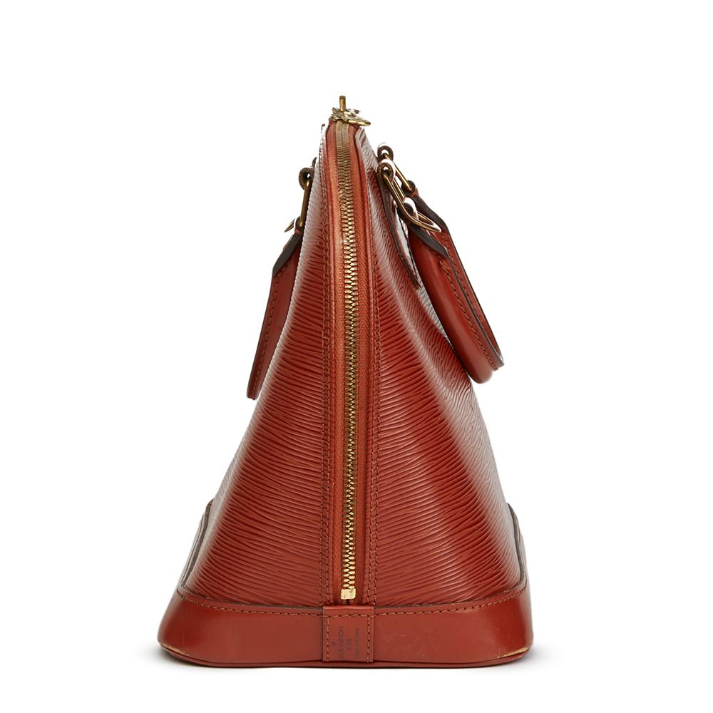 Brown Louis Vuitton Kenyan Fawn Epi Leather Vintage Alma PM Bag, 1996