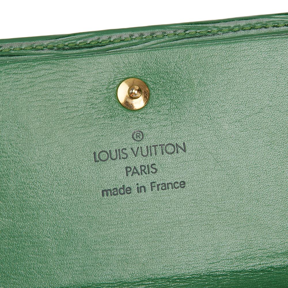 Women's Louis Vuitton Borneo Green Epi Leather Vintage Elise Wallet, 1992 