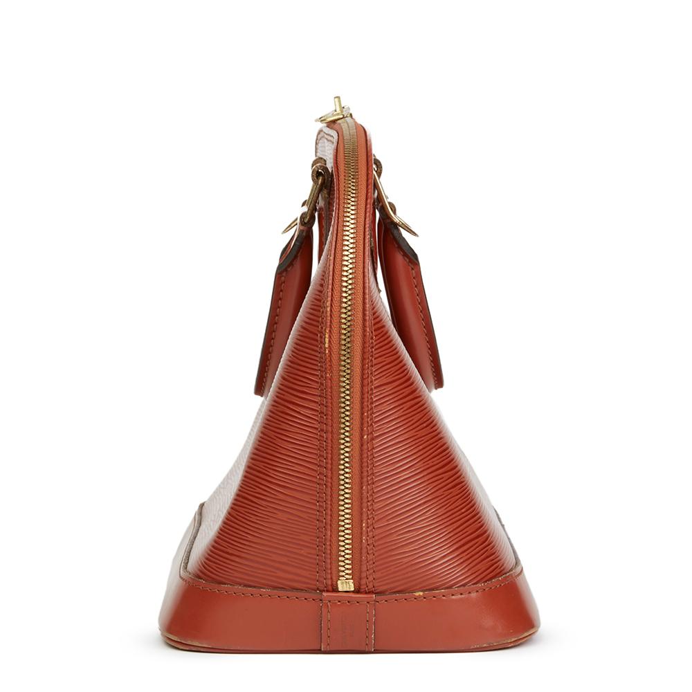 Brown Louis Vuitton Kenyan Fawn Epi Leather Vintage Alma PM Bag