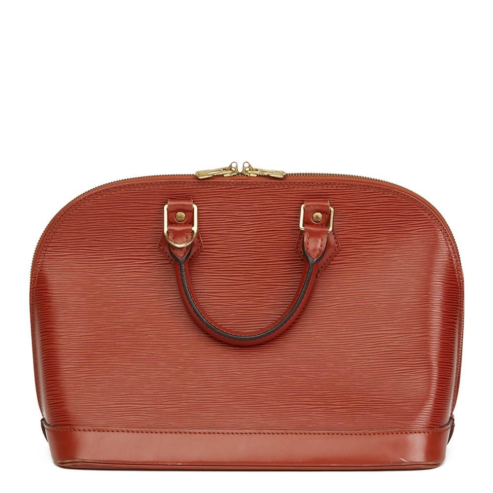 Louis Vuitton Kenyan Fawn Epi Leather Vintage Alma PM Bag In Good Condition In Bishop's Stortford, Hertfordshire