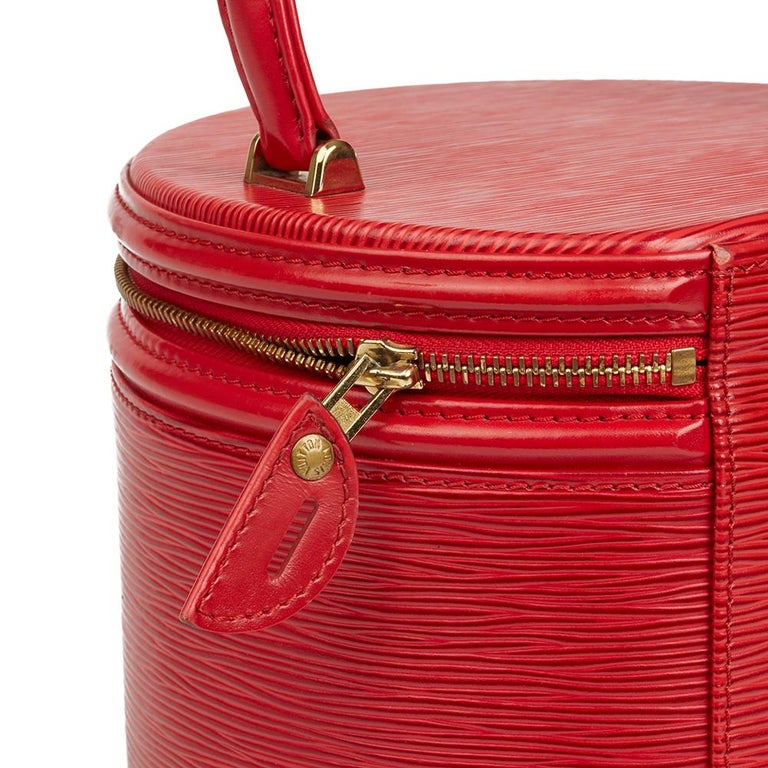 Louis Vuitton Red Epi Leather Cannes Top Handle Bag 