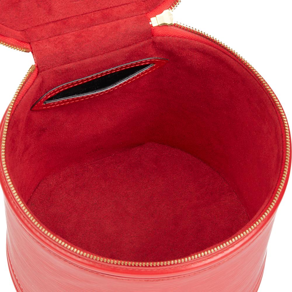 1996 Louis Vuitton Red Epi Leather Vintage Cannes  4
