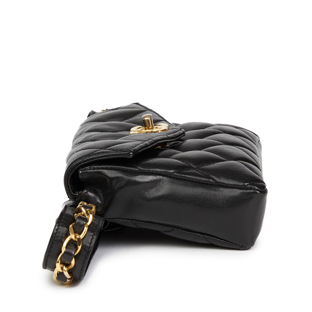 chanel classic belt bag black