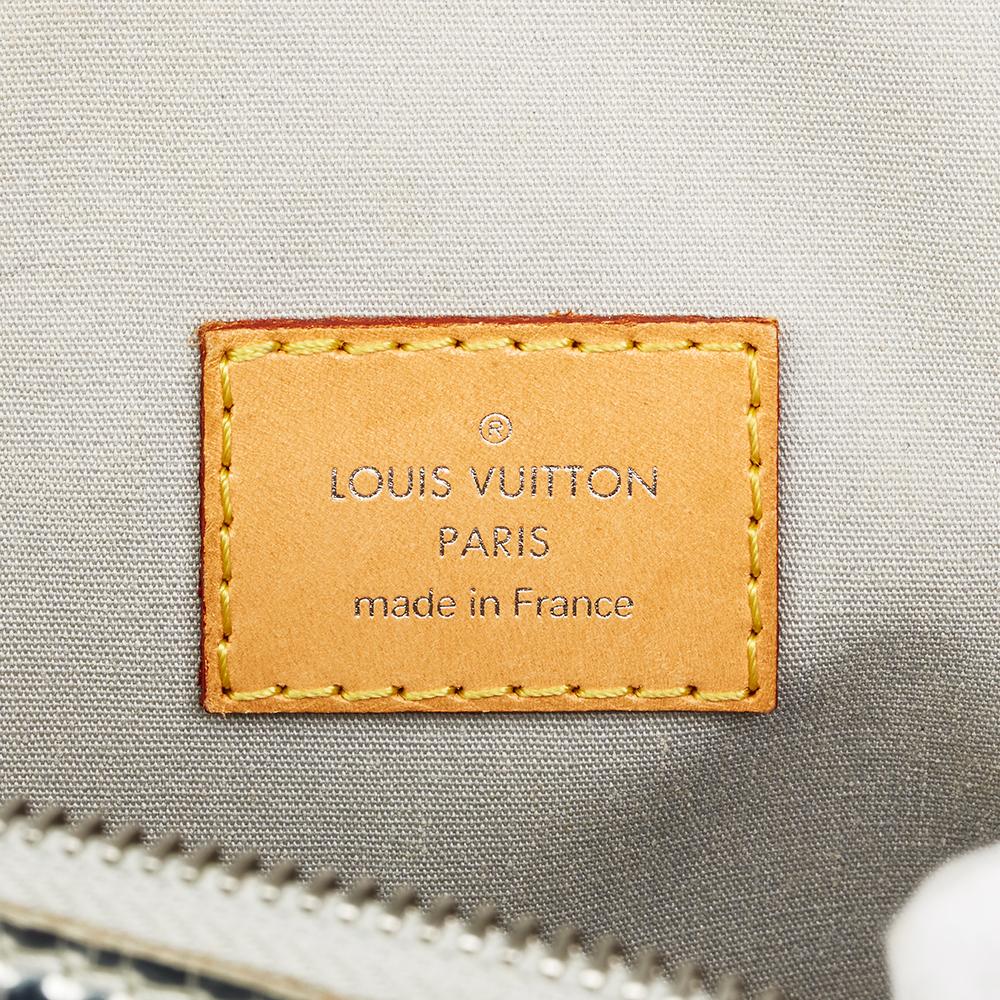 2007 Louis Vuitton Silver Monogram Miroir Vinyl Lockit 4