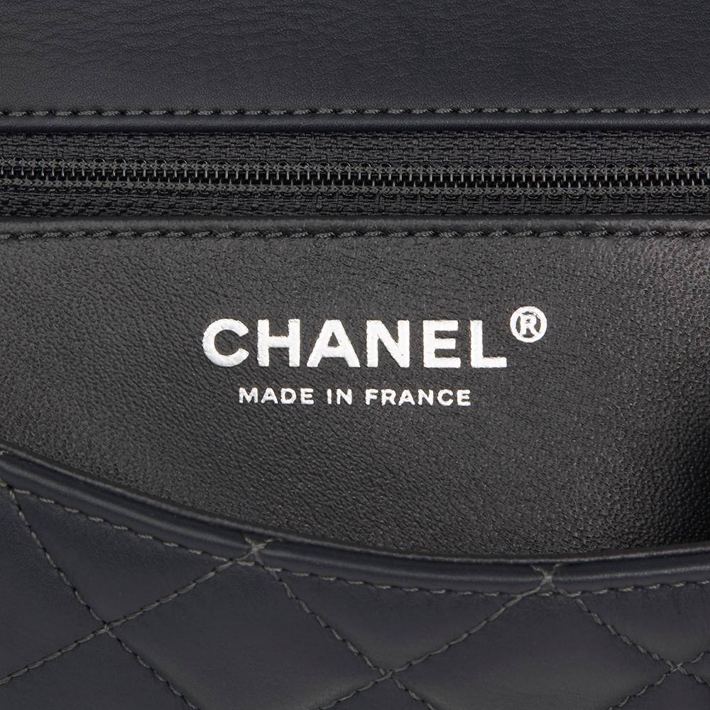 2012 Chanel Blue Lambskin & Galuchat Stingray 2.55 Reissue 224 Single Flap Bag 2