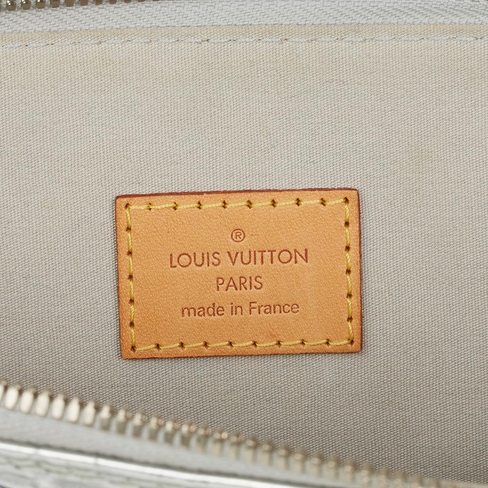 2008 Louis Vuitton Silver Monogram Miroir Vinyl Alma GM 1