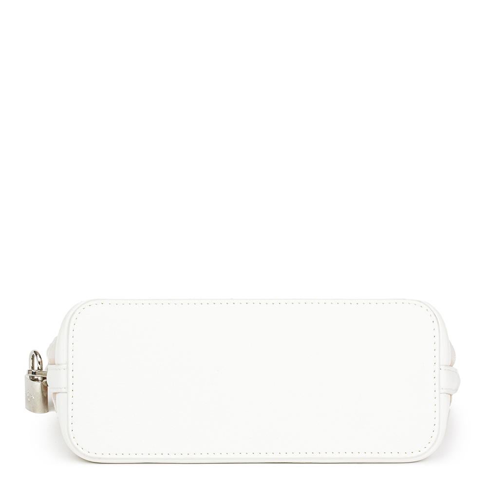 2011 Louis Vuitton White Monogram Transparence Nylon & Calfskin Lockit Clutch 1