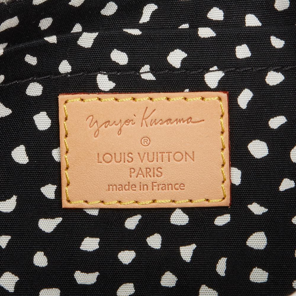 2012 Louis Vuitton Black Vernis Dots Infinity Yayoi Kusama Pochette Accessories 1