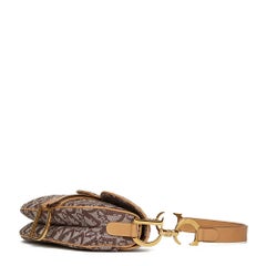 2002 Christian Dior Brown Monogram Canvas Saddle Bag