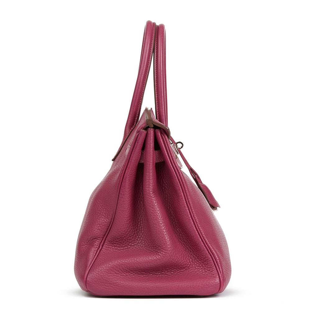 2011 Hermes Tosca Clemence Leather Birkin 35cm (Pink)