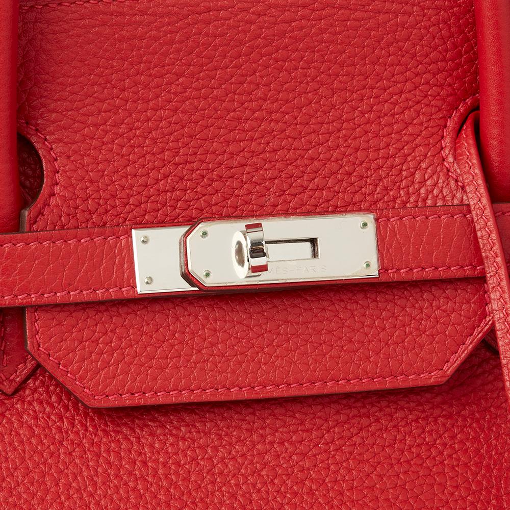 2013 Hermes Rouge Casaque Clemence Leather Birkin 40cm 1