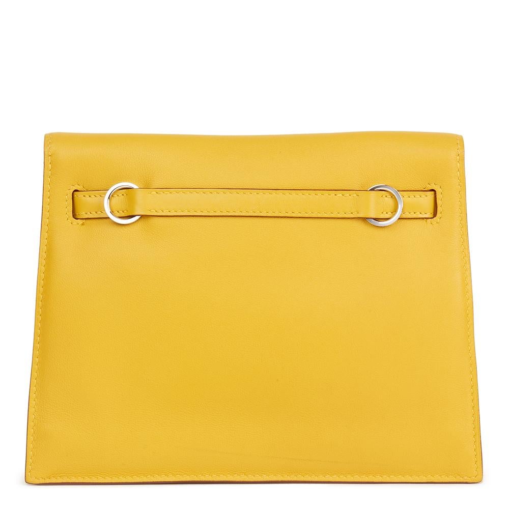 2009 Hermes Jaune d'or Swift Leather Kelly Danse In Good Condition In Bishop's Stortford, Hertfordshire