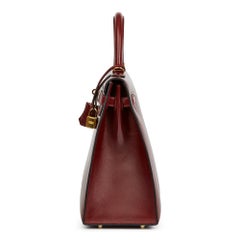 2013 Hermes Rouge H Box Calf Leather Kelly 35cm Sellier