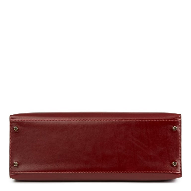 Hermès Box Calf Kelly 32 Red Leather Pony-style calfskin ref.759444 - Joli  Closet