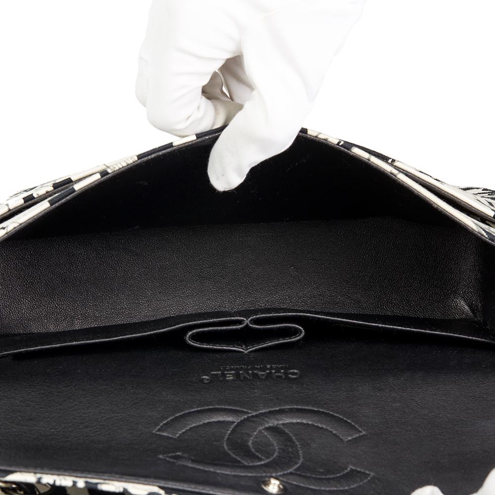 Chanel Black & White Karl Lagerfeld Sketches Medium Classic Double Flap Bag 4