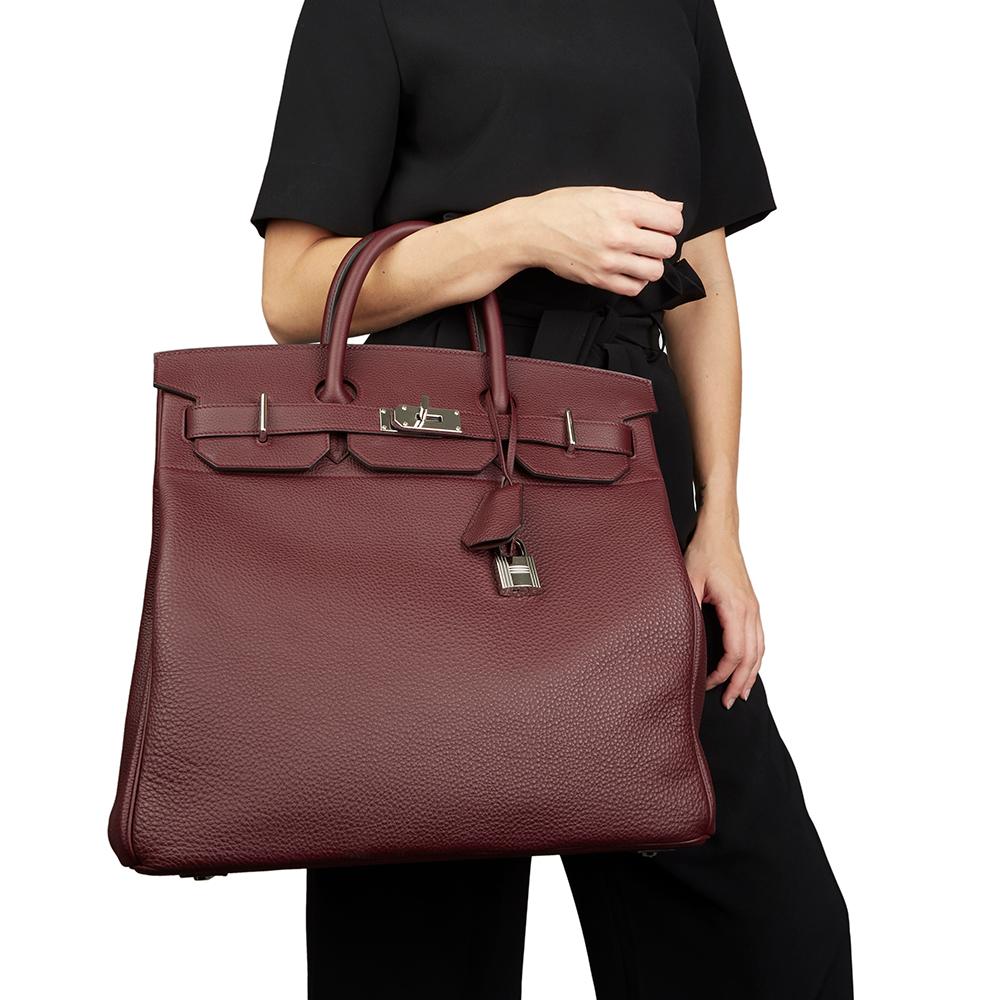 2017 Bordeaux Togo Leather Birkin 40cm HAC 6