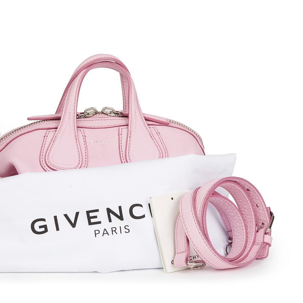 2017 Givenchy Pink Calfskin Leather Micro Nightingale 6