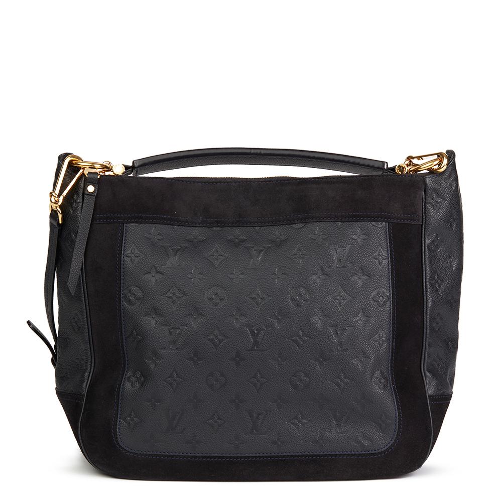 2012 Louis Vuitton Black Monogram Empreinte Leather & Suede Audacieuse Bag In Good Condition In Bishop's Stortford, Hertfordshire