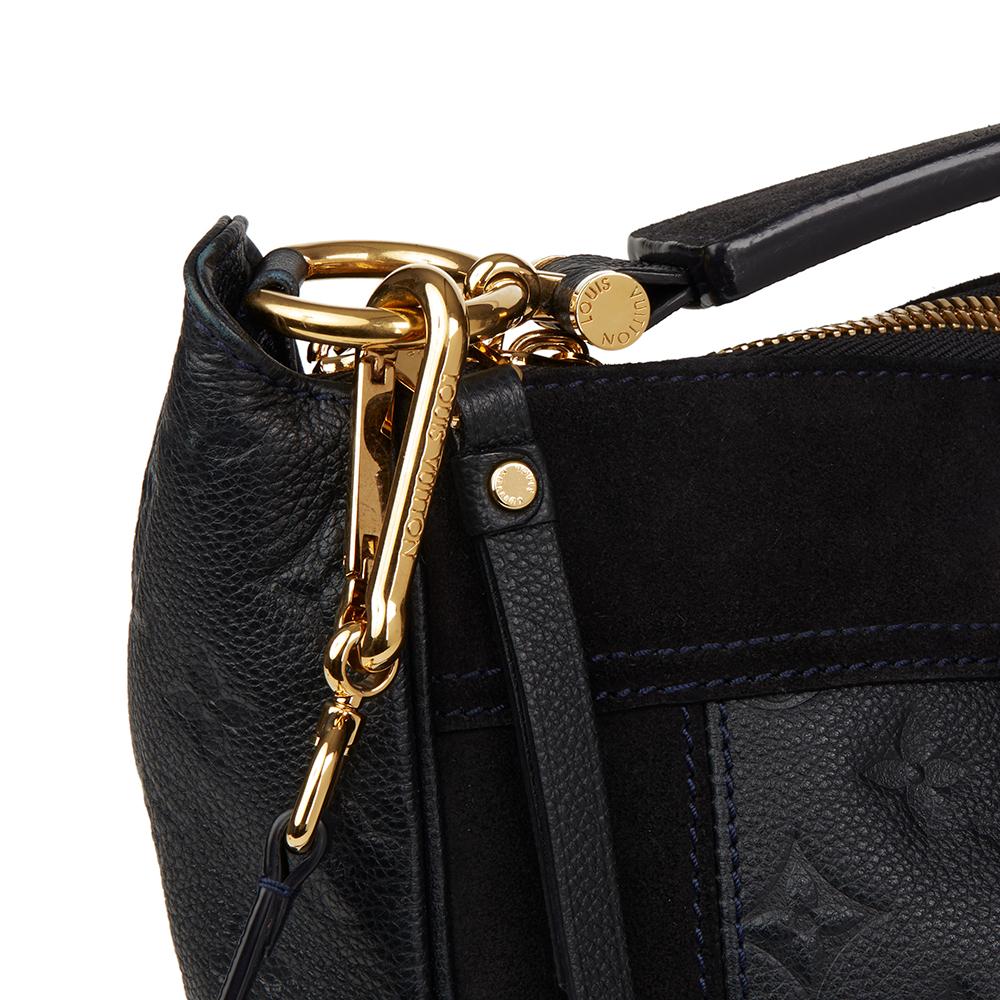 2012 Louis Vuitton Black Monogram Empreinte Leather & Suede Audacieuse Bag 1