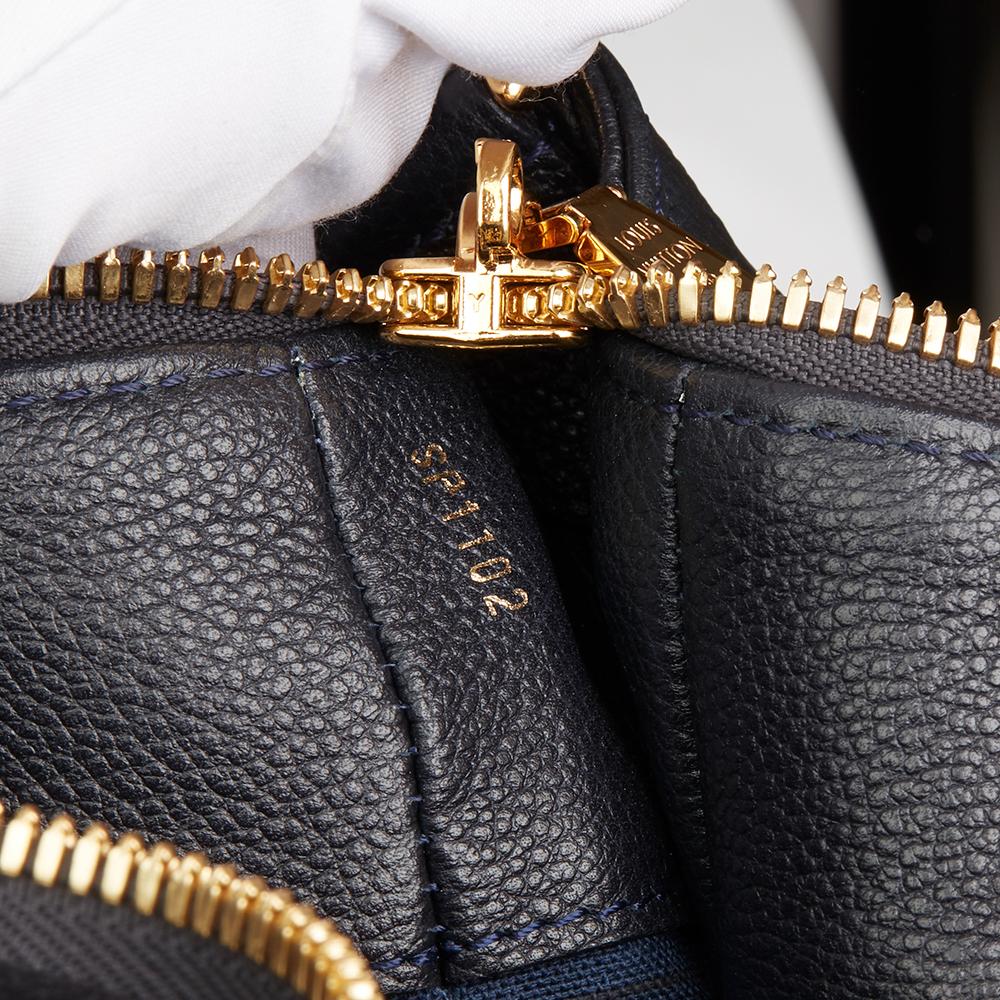 2012 Louis Vuitton Black Monogram Empreinte Leather & Suede Audacieuse Bag 4