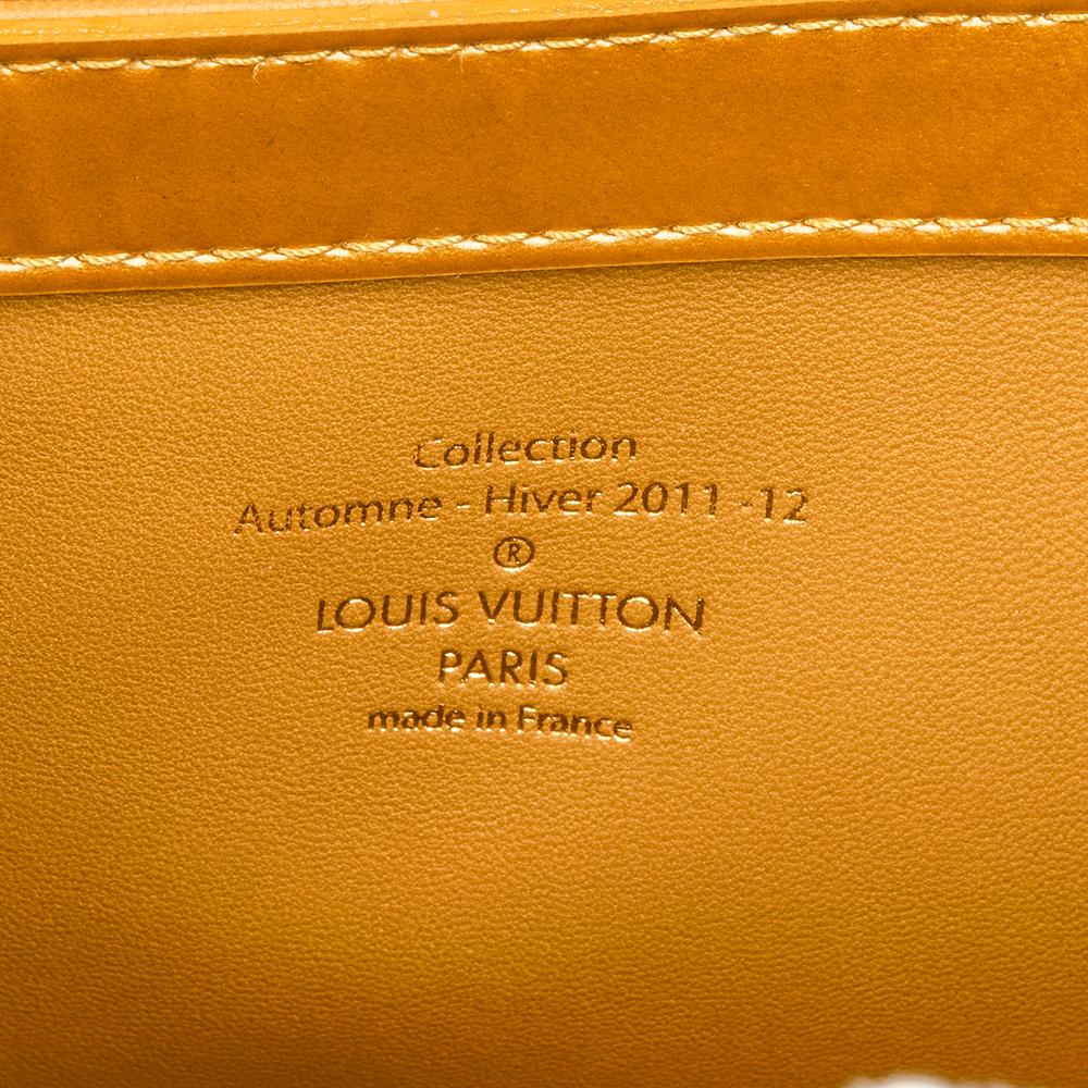 Women's 2011 Louis Vuitton Mustard Patent Lambskin Monogram Fascination Lockit