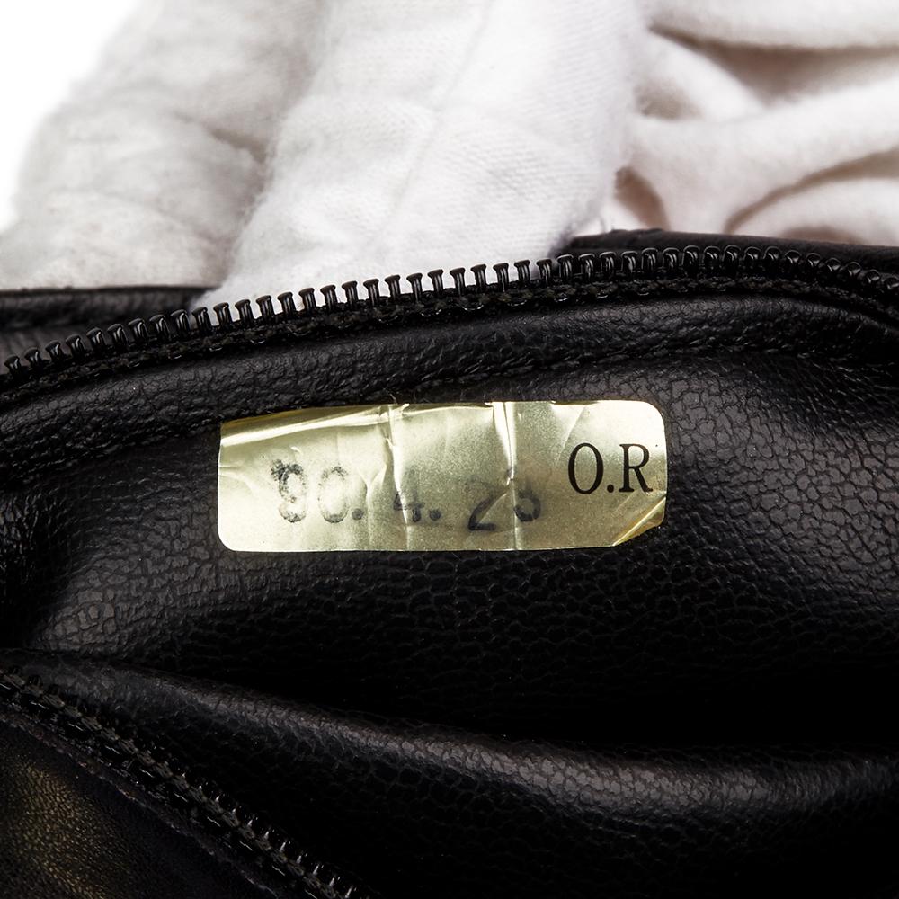 1990 Chanel Black Quilted Lambskin Vintage Classic Belt Bag 5