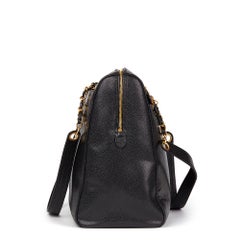 1997 Chanel Black Caviar Leather Vintage Timeless Shoulder Bag