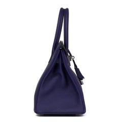 2018 Hermès Bleu Encre Togo Leather Birkin 30cm