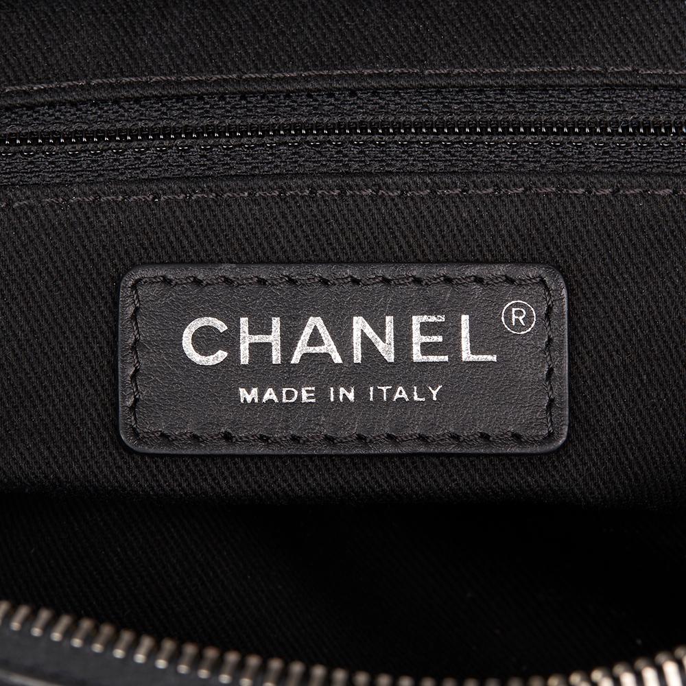 2014 Chanel Black Quilted Calfskin, Suede & Pony Fur Paris-Dallas Boston Bag 4