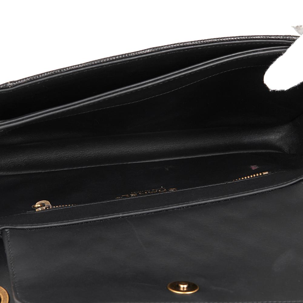 2013 Chanel Black Lizard & Quilted Lambskin Medium Perfect Edge Classic Flap Bag 5
