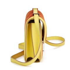 2015 Hermes Paprika Veau Doblis & Soufre Swift Leather Constance Elan