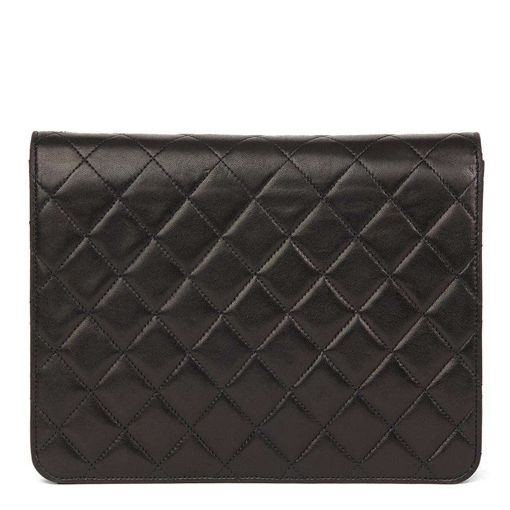 Women's 1996 Black Quilted Lambskin Vintage Classic Single Flap Bag