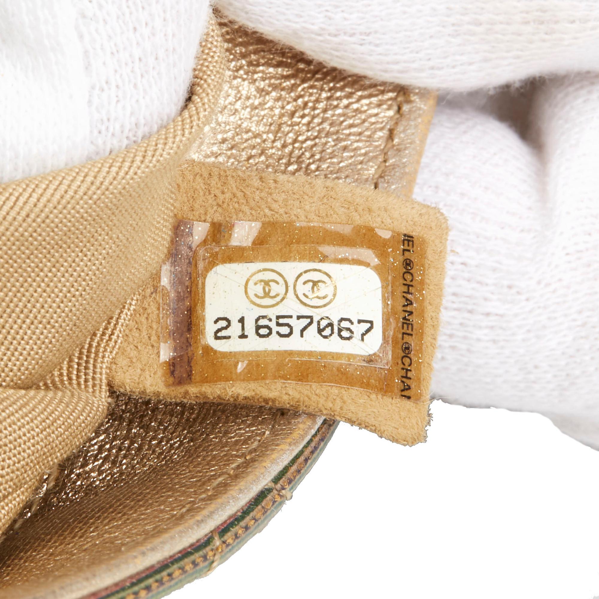 2016 Chanel Multicolour Metallic Sheepskin Classic Single Flap Bag 2