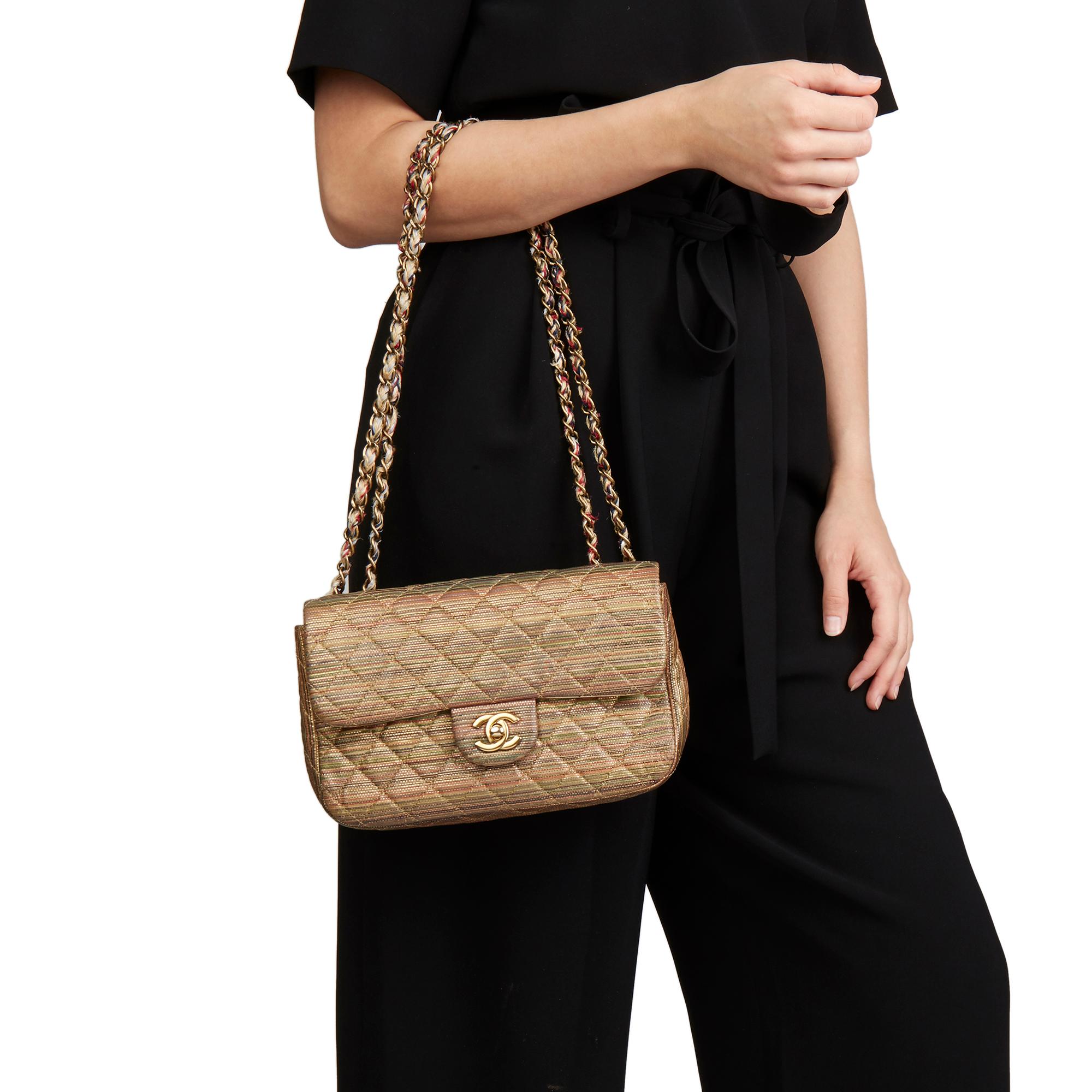 2016 Chanel Multicolour Metallic Sheepskin Classic Single Flap Bag 6