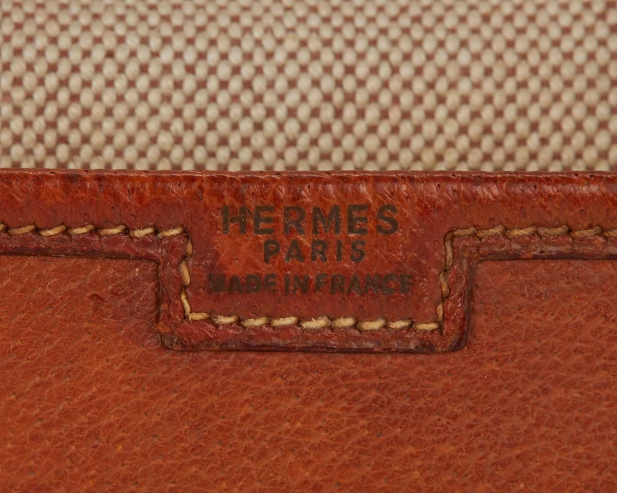 1960s Beige Sahara Porkskin Leather Jige Clutch 2