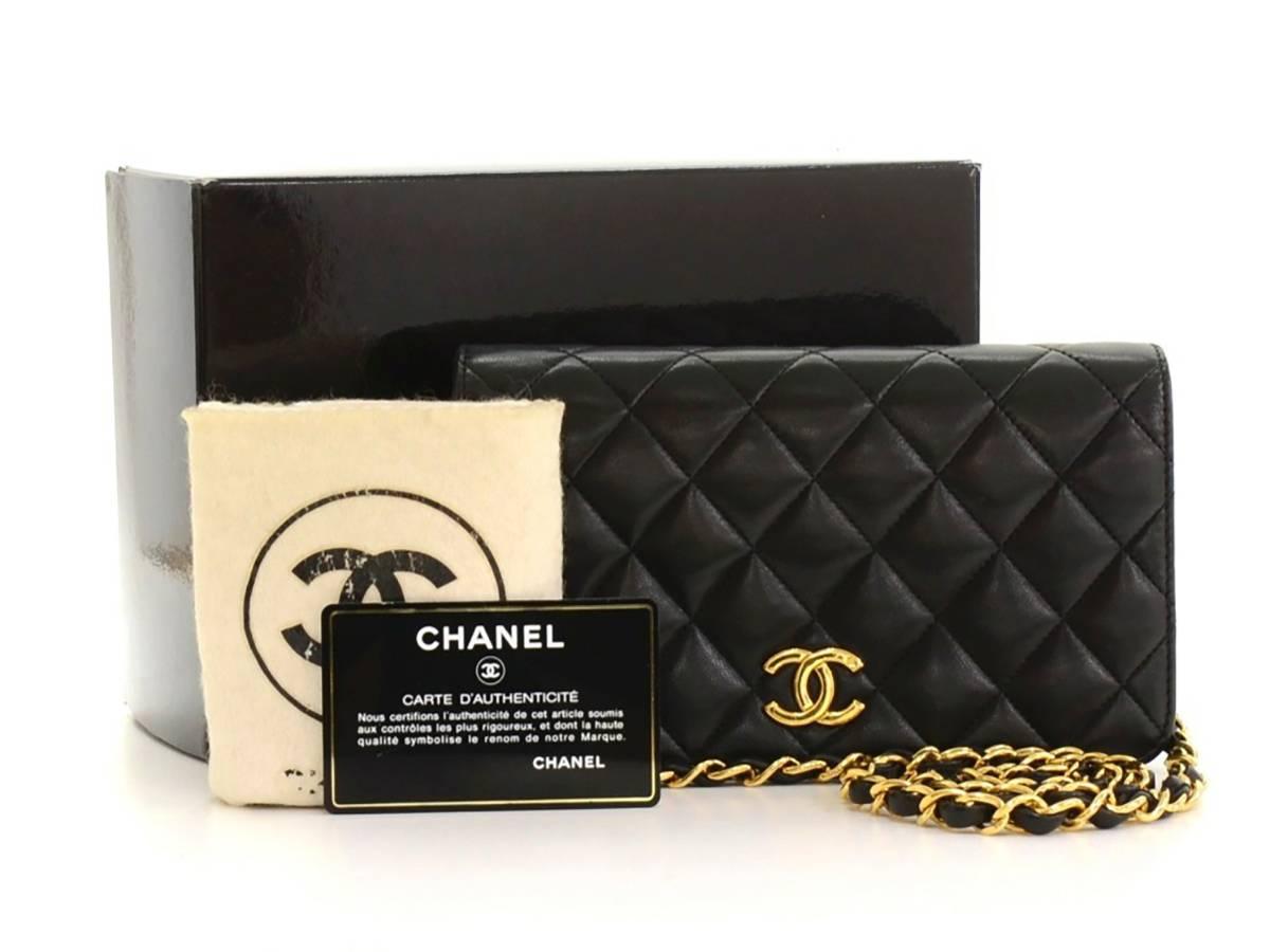 1990s Chanel Black Quilted Lambskin Mini Flap Bag 6