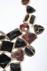 1990's Chanel Stunning Marble Bib  Necklace