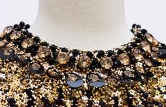 1967/68  Pierre Cardin Amazing Haute Couture Black and Gold Sequins
