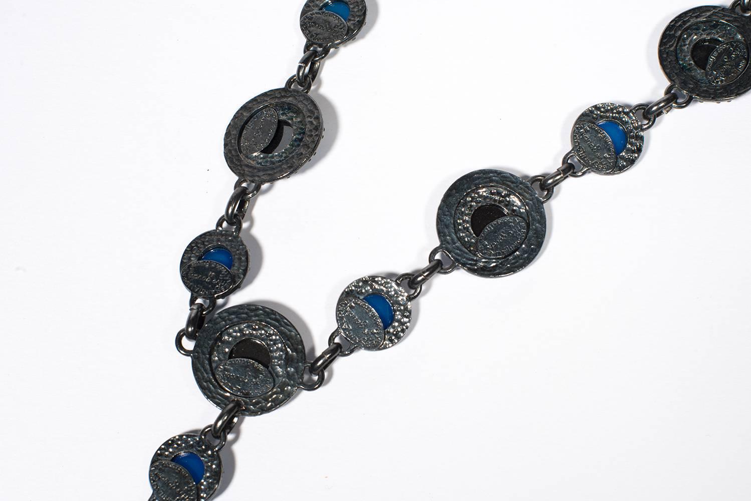 Yves Saint Laurent Rive Gauche Divine Long Necklace   In Good Condition For Sale In Paris, FR