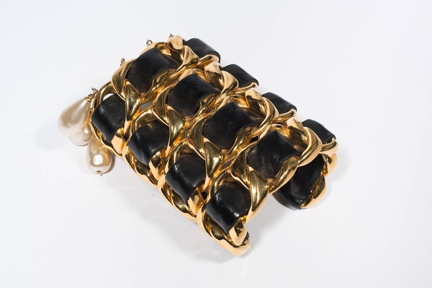 Women's Chanel Vintage Amazing Cuff  1988-1992 For Sale